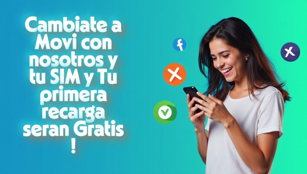 VEN POR TU SIM Y PRIMERA RECARGA GRATIS !!